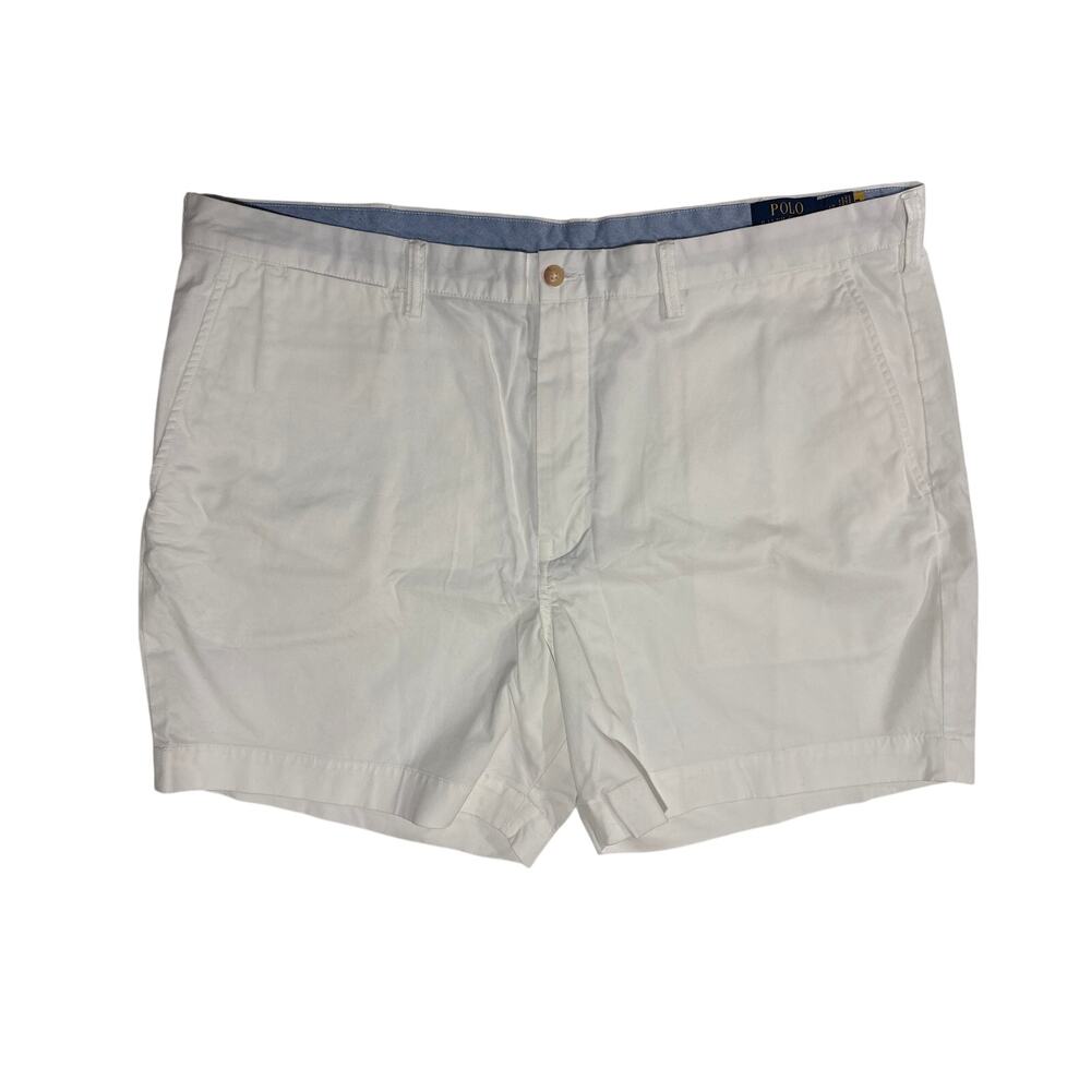 NWOT Polo Ralph Lauren Shorts Mens 42x6 Chino White Golf Casual Pony Pockets